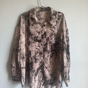 SHEIN Black and White Patterned Shirt